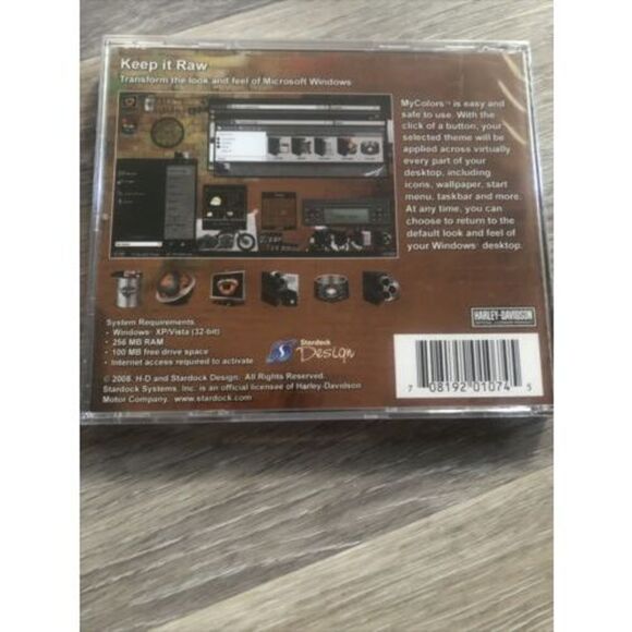 Harley Davidson Raw Desktop Themes Computer- Media. New/ Sealed - Picture 4 of 6